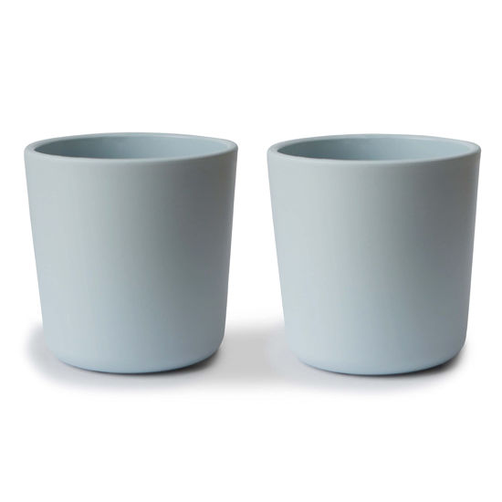 Picture of mushie Dinnerware Cups For Kids | Made in Denmark, Set of 2 (Powder Blue)