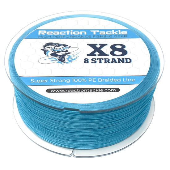 Picture of Reaction Tackle Braided Fishing Line - 8 Strand Sea Blue 15LB 150yd