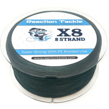 Picture of Reaction Tackle Braided Fishing Line - 8 Strand Moss Green 25LB 150yd