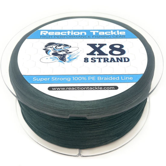 Picture of Reaction Tackle Braided Fishing Line - 8 Strand Moss Green 20LB 150yd