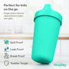 Picture of Re Play Made in USA 2 Pack Sippy Cups for Toddlers, 10 Oz. - Reusable Spill Proof Cups for Kids, Dishwasher/Microwave Safe - Hard Spout Sippy Cups for Toddlers 3.13" x 6.25", Aqua/Mint