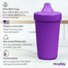 Picture of Re Play Made in USA 2 Pack Sippy Cups for Toddlers, 10 Oz. - Reusable Spill Proof Cups for Kids, Dishwasher/Microwave Safe - Hard Spout Sippy Cups for Toddlers 3.13" x 6.25", Amethyst/Purple