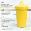 Picture of Re Play Made in USA 2 Pack Sippy Cups for Toddlers, 10 Oz. - Reusable Spill Proof Cups for Kids, Dishwasher/Microwave Safe - Hard Spout Sippy Cups for Toddlers 3.13" x 6.25", Yellow/Lemondrop