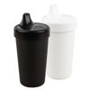 Picture of Re Play Made in USA 2 Pack Sippy Cups for Toddlers, 10 Oz. - Reusable Spill Proof Cups for Kids, Dishwasher/Microwave Safe - Hard Spout Sippy Cups for Toddlers 3.13" x 6.25", Black/White