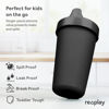 Picture of Re Play Made in USA 2 Pack Sippy Cups for Toddlers, 10 Oz. - Reusable Spill Proof Cups for Kids, Dishwasher/Microwave Safe - Hard Spout Sippy Cups for Toddlers 3.13" x 6.25", Black/White