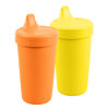 Picture of Re Play Made in USA 2 Pack Sippy Cups for Toddlers, 10 Oz. - Reusable Spill Proof Cups for Kids, Dishwasher/Microwave Safe - Hard Spout Sippy Cups for Toddlers 3.13" x 6.25", Orange/Yellow