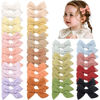 Picture of CÉLLOT 40 Pieces Girls Hair Bows Linen Fabric Bows Alligator Clips Hair Accessories for Little Girls Toddlers Kids and Teens