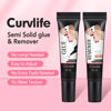 Picture of Curvlife Newly Upgraded Quick Drying 10g Semi Solid Nail Glue with 10ml Remover for Press On Nails Tips No Need for UV Lamp Long Lasting Fake Acrylic Nails Kit Glue Gel