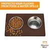 Picture of Neater Pet Brands Neater Mat - Waterproof Silicone Pet Bowls Mat - Protect Floors from Food & Water (16" x 10" Silicone, Brown)