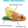 Picture of Barkbox 2 in 1 Interactive Plush Dog Toy - Rip and Reveal Dog Toy for Small Dogs - Stimulating Squeaky Pet Enrichment and Puppy Toys | Penny The Pineapple| Small Dogs