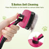 Picture of Pecute Self-Cleaning Slicker Brush for Dogs, Cats, Lightweight Dog Brush for Shedding Massaging Grooming, Cat Brush Gently Removes Loose Fur Undercoat for Small Dogs Cats Rabbits of All Hair Types