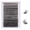 Picture of Lash Clusters 204 Pcs Individual Lashes Clusters Eyelash Extensions False Eyelashes DIY Wispy Fluffy Lash Extension Kit Reusable False Eyelashes Natural Look Mix 10-16mm C D Curl(DM27+DM28)