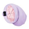 Picture of Satin Lined Sleep Cap Bonnet for Curly Hair and Braids, Stay On All Night Hair Wrap with Adjustable Strap for Women and Men, Lavender, Pack of 1