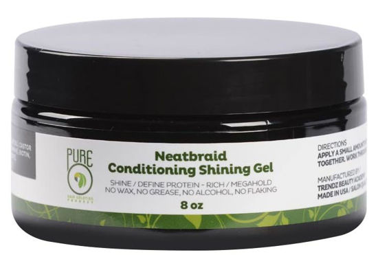 Picture of Pure O Hair Solution Product Neatbraid Conditioning Shining Gel 8 Oz (Pack of 1)