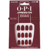 Picture of OPI xPRESS/ON Press On Nails, Up to 14 Days of Wear, Gel-Like Salon Manicure, Vegan, Sustainable Packaging, With Nail Glue, Short Red Nails, Malaga Wine