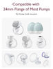 Picture of Momcozy Flange Insert 21mm Compatible with 24mm Flange/Shield of Most Pumps, Insert for Breast Pump Replacement Accessories, 4PCS 21mm