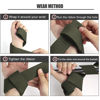 Picture of SKDK Cotton Hard Pull Wrist Lifting Straps Grips Band-Deadlift Straps with Neoprene Cushioned Wrist Padded and Anti-Skid Silicone - for Weightlifting, Bodybuilding, Xfit, Strength Training (ArmyGreen)