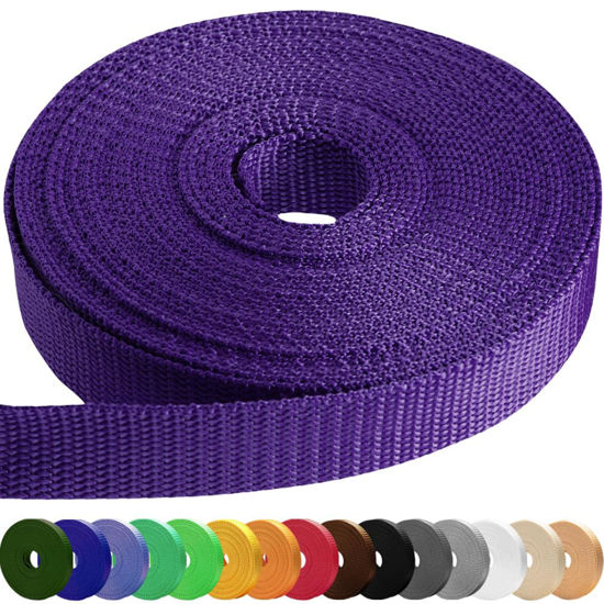 Picture of TECEUM 1.5 Inch Webbing - Dark Purple - 10 Yards - 1.5” Webbing for Climbing Outdoors Indoors Crafting DIY nw