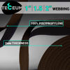 Picture of TECEUM 1.5 Inch Webbing - Dark Chocolate - 10 Yards - 1.5” Webbing for Climbing Outdoors Indoors Crafting DIY nw