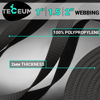 Picture of TECEUM 1.5 Inch Webbing - Dark Gray - 10 Yards - 1.5” Webbing for Climbing Outdoors Indoors Crafting DIY nw