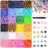 Picture of 6600Pcs Resin Jelly Rhinestones with Tweezers for Crafting, Mixed-Color 5mm Non Hotfix Flatback Gems, Bedazzling Crystal for DIY Crafts Clothing Tumblers Mugs Shoes Fabric Decor Nail Art Makeup