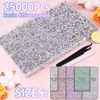 Picture of 25000Pcs Resin Rhinestones with Tweezers for Crafting, Clear Flatback Gems, Bedazzling Crystal with 3Pcs 10ml B7000 Jewelry Glue for DIY Crafts Clothing Tumblers Shoes Fabric Nail Art