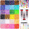 Picture of 6600Pcs Resin Jelly Rhinestones with Tweezers for Crafting, Mixed-Color 5mm Flatback Gems, Bedazzling Crystal with 3Pcs 10ml B7000 Jewelry Glue for DIY Crafts Clothing Tumblers Shoes Nail Art