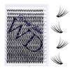 Picture of Individual Lashes Eyelash Clusters 300PCS Lash Clusters Extensions C/D Curl Lash Clusters Comfortable Cat Eye Lashes Super Soft Eyelashes Extension Reusable Wispy Lashes Lash Clusters