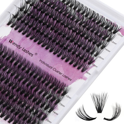 Picture of Lash Clusters Individual Cluster Lashes 40D+3D Mink Lashes DIY Lash Extension 12-16mm Mixed D Curl Individual Lashes Cluster Eyelashes Thin Band Eyelash Cluster Cluster Lashes(3D/40D-D,12-16mm Mixed)