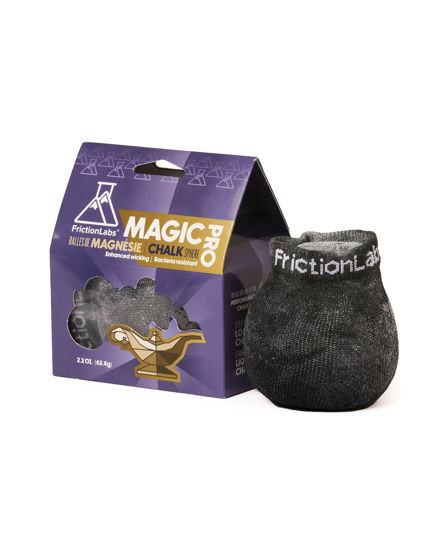 Picture of Friction Labs Magic Pro Chalk Sphere 2.2oz - Premium Moisture-Wicking Chalk Ball for Rock Climbing, Weight Lifting, Gymnastics, & Bowling - Mess Free Gym Chalk with Easy to Refill Sock