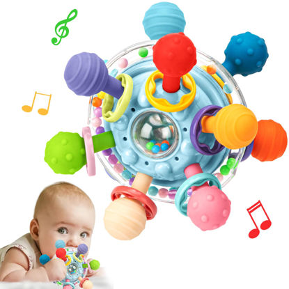 Picture of TOHIBEE Baby Montessori Sensory Toys for 0-6 6-12 Months, Food Grade Teething Toys for Babies 0 3 6 9 12 18 Months, Newborn Infant Learning Developmental Toys Gifts for 1 2 Year Old Boys Girls