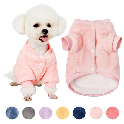 Picture of Dog Sweater, Dog Clothes, Dog Coat, Dog Jacket for Small or Medium Dogs Boy or Girl, Ultra Soft and Warm Cat Pet Sweaters (Pink, X-Small)