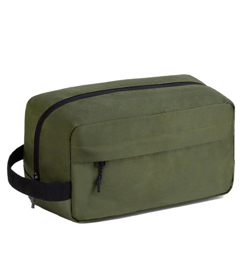 Picture of Vorspack Toiletry Bag Hanging Dopp Kit for Men Water Resistant Shaving Bag with Large Capacity for Travel - Army Green