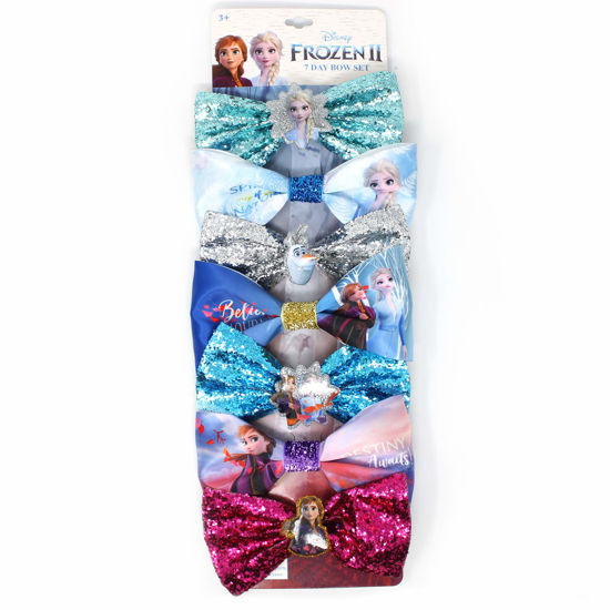 Picture of Frozen 2 Girls 7 Small Bow Bundle, Hair Bows for Girls - Ages 3+