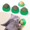 Picture of Potaroma Catnip Toys Balls 4 Pcs, Extra Cat Energy Ball, Edible Kitten Silvervine Toys for Cats Lick, Healthy Kitty Teeth Cleaning Dental Chew Toys, Cat Wall Treats (Green)