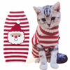 Picture of BOBIBI Cat Sweater Christmas Santa Claus Pet Cat Winter Knitwear Warm Clothes