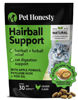 Picture of Pet Honesty Cat Hairball Support Chews, Hairball Remedy Cat Treats, Cat Furball Treatment, Supports Skin & Coat, Digestion, Cat Vitamins & Supplements & Hairball Medicine, Chicken (30-Day Supply)