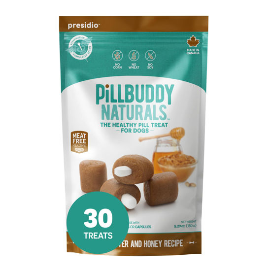 Picture of Pill Buddy Naturals, Peanut Butter & Honey Recipe for Dogs, 1 Pack, 30-Count