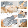 Picture of Pet Grooming Gloves - Gentle Dog Bathing Shampoo Brush - Massage Mitt with Enhanced Five Finger Design - Efficient Deshedding Glove for Dogs, Cats, Rabbits and Horses - 1 Pack