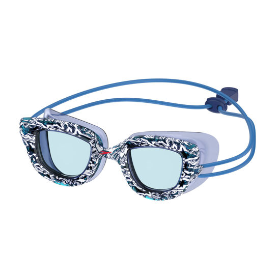 Picture of Speedo Unisex-Child Swim Goggles Sunny G Ages 3-8, Bluey Shark Chalk/Celeste