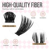 Picture of LASHVIEW Lash-Extension-Clusters 280pcs D Curl Lash Clusters Natural Look Cluster Lashes Extensions Super Thin Band & Soft Lashes Reusable 9-16mm MIX (100D)