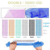 Picture of 6 Pieces African Bath Sponge African Net Long Net Bath Sponge Exfoliating Shower Body Scrubber Back Scrubber Skin Smoother,Great for Daily Use (Purple, Gray, Blue, Black, Brown, Green)