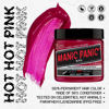 Picture of MANIC PANIC Hot Hot Pink Hair Dye - Classic High Voltage - Semi Permanent Cool-toned Medium Neon Pink Hair Color That Glows In Blacklight - Vegan, PPD & Ammonia Free (4oz)