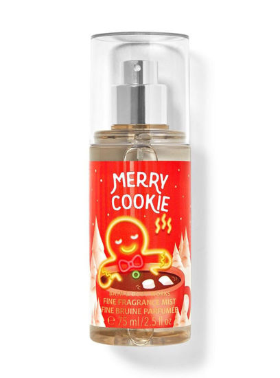 Picture of Bath & Body Works Fine Fragrance Mist Travel Size Mini Purse Spray 2.5 Ounce (Merry Cookie)