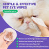 Picture of HICC PET Eyes Wipes for Dogs & Cats - Gently Remove Tear Stain, Eye Debris, Discharge, Mucus Secretions - Coconut Oil Pet Cleaning Grooming Deodorizing Wipes for Eyes, Wrinkle, Face - 100pcs