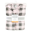 Picture of Hudson Baby Unisex Baby Plush Sleeping Bag, Sack, Blanket, Sleeveless Pink Gray Plaid, 6-12 Months