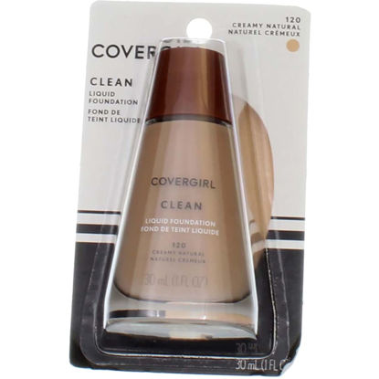 Picture of CoverGirl Clean Liquid Foundation, # 120 Creamy Natural, 1 Ounce