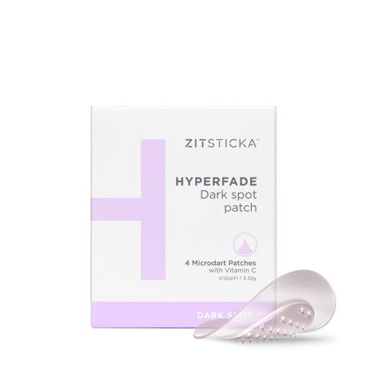 Picture of ZitSticka Hyperfade Acne Patches for Face - World's Most Potent Pimple Patch with Fast-Acting Microdarts - Starts Working within 2 Hours for Deep, Early-Stage Zits & Blemish - 4 Count