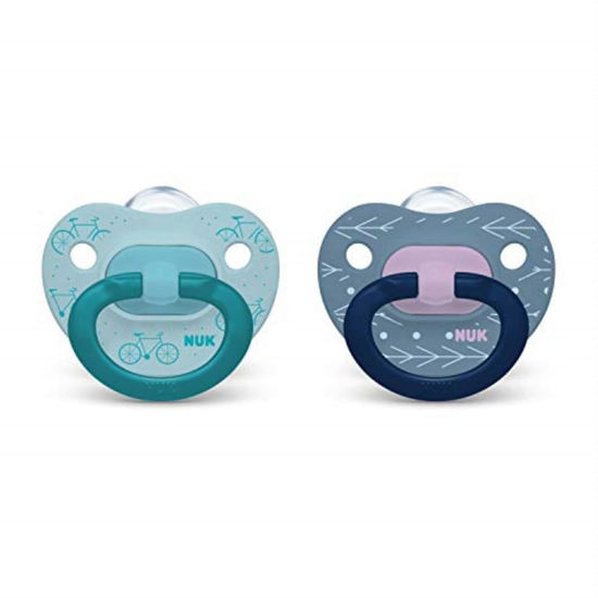 Picture of NUK Orthodontic Pacifiers, Boy, Blue, 18-36 Month (Pack of 2)