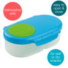 Picture of b.box Snack Box for Kids & Toddlers: 2 Compartment Snack Containers, Mini Bento Box, Lunch Box. Leak Proof, BPA free, Dishwasher safe. School Supplies. Ages 4 months+ (Ocean Breeze, 12oz capacity)